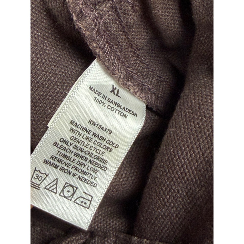 Y2K Aeropostale Womens XL Utility Cargo Pants Brown Wide Leg Cotton - Picture 5 of 13